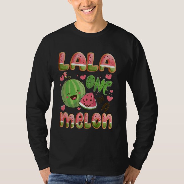 T-shirt Lala de One In A Melon 1er anniversaire Pastèque B (Devant)