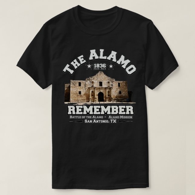 T-shirt L'ALAMO 1836 se souvient (Design devant)