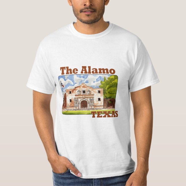 T-shirt L'Alamo, San Antonio Texas (Devant)