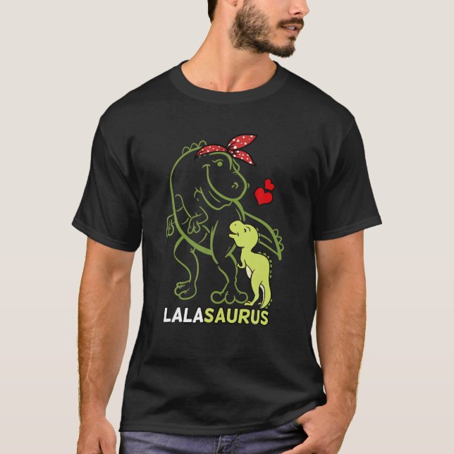 T-shirt Lalasaurus Lala Tyrannosaurus Dinosaur Bébé Mère (Devant)