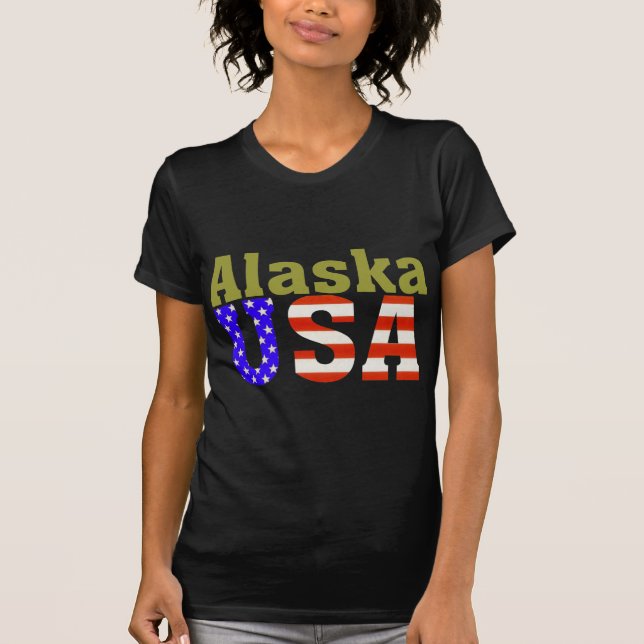 T-shirt L'Alaska Etats-Unis ! (Devant)