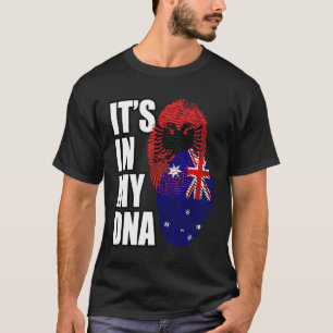 T-shirt L'Albanie Et L'Australie Mélangent Le Patrimoine D