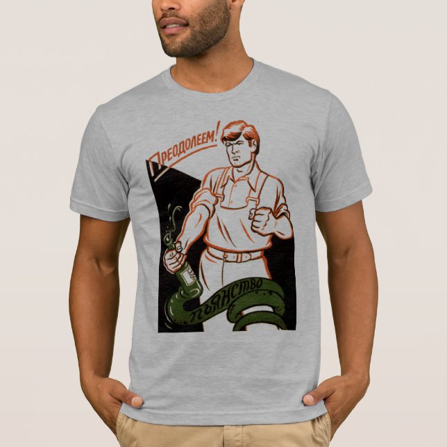 T-shirt L'alcool est un serpent ! (Devant)