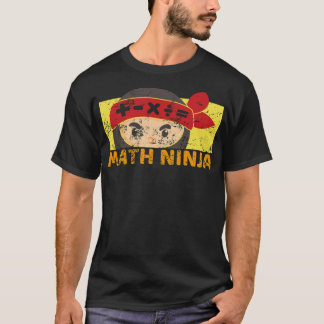 T-shirt L'algèbre de l'école Math ninja cite des enfants a