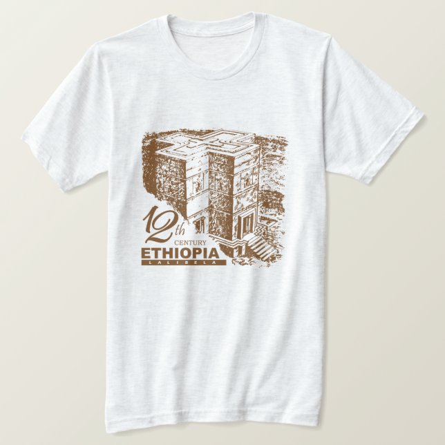 T-shirt Lalibela Ethiopie Orthodoxe (Design devant)