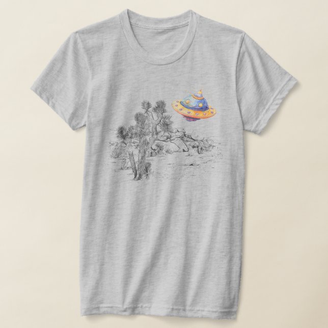 T-shirt L'Alien prend le contrôle de Joshua Tree (Poser)