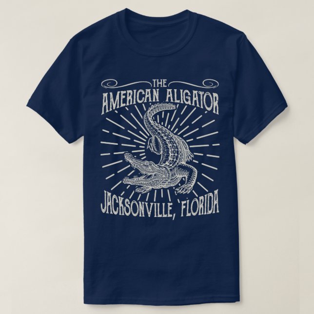 T-shirt L'Aligator Américain Jacksonville Floride (Design devant)