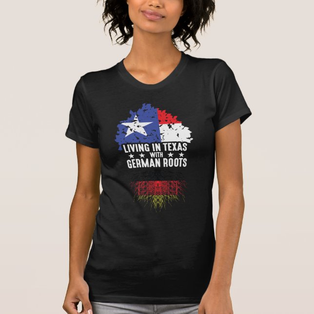 T-shirt L'Allemagne, ancêtre de l'État du Texas, drapeau d (Devant)