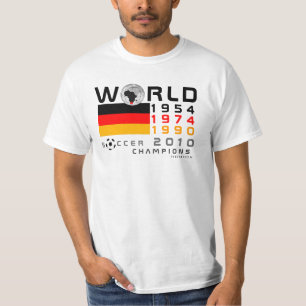 T-shirt L'Allemagne coupe du monde de 3 fois soutient le