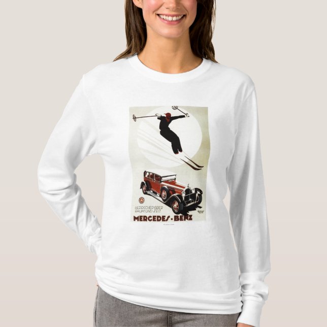 T-shirt L'Allemagne - sauter de skieur (Devant)