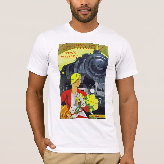 T-shirt L'Allemagne veut vous voir (Devant)