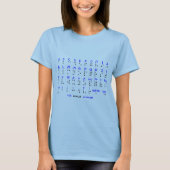 T-shirt L'alphabet braille (Devant)
