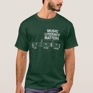 T-shirt L'alphabétisation musicale, ça compte