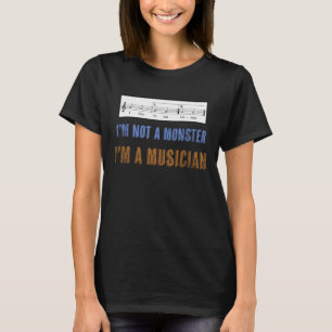 T-shirt L'alphabétisation musicale compte, j'aime manger d