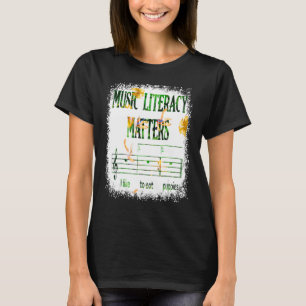 T-shirt L'alphabétisation musicale compte que j'aime mange