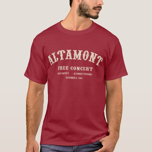 T-shirt l'altamont libèrent le concert (Devant)