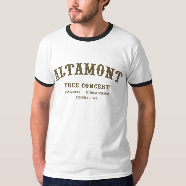 T-shirt l'altamont libèrent le concert (Devant)