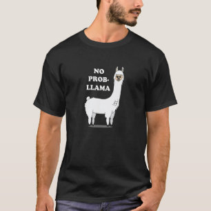 T-shirt Lama Cool Avec Lunettes De Soleil Drôle Alpaca No