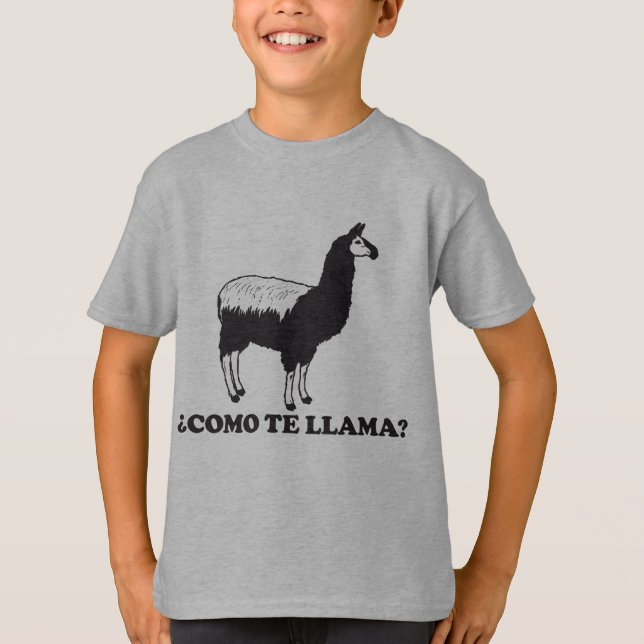T-shirt Lama de Como Te (Devant)
