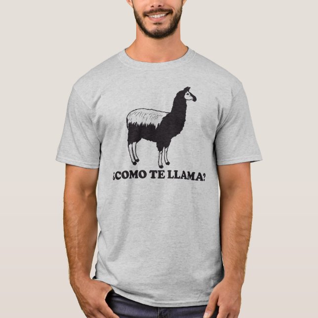 T-shirt Lama de Como Te (Devant)
