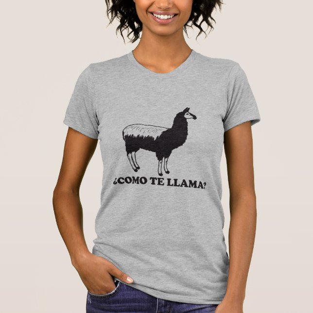 T-shirt Lama de Como Te (Devant)