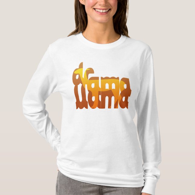 T-shirt Lama de drame (Devant)