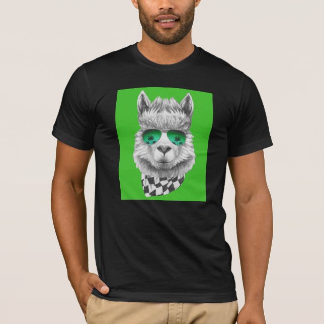 T-shirt Lama de la Californie (Devant)