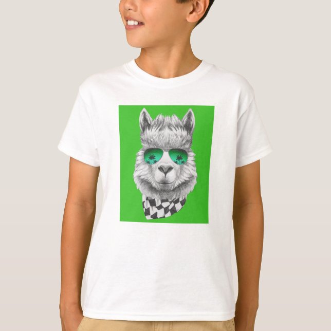 T-shirt Lama de la Californie (Devant)