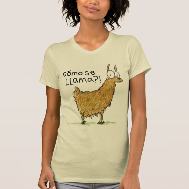 T-shirt lama de Se de como… ? ! (Devant)