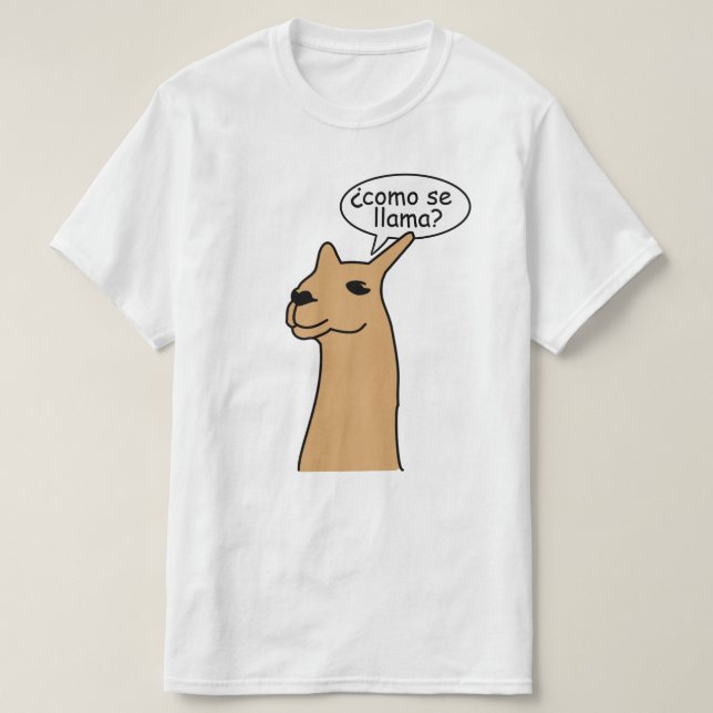 T-shirt Lama de Se de Como (Design devant)
