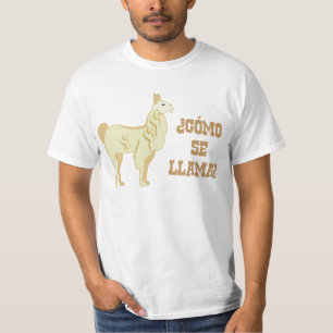 T-shirt Lama de Se de Como ?  Quel est votre nom ?