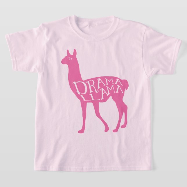 T-Shirt Lama Drame Rose (Poser)
