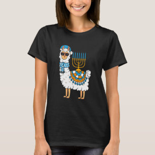 T-shirt Lama Hanoukka Happy Hanukah Pajama Famille Matchi