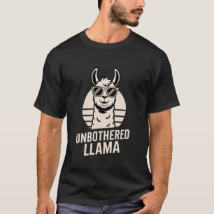 T-shirt Lama impassible drôle détendu lama paresseux