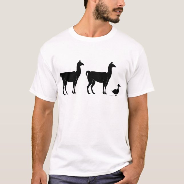 T-shirt Lama, lama, canard (Devant)