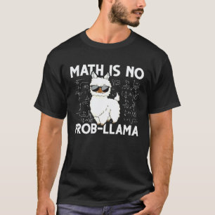 T-shirt lama mathématique nerd geek animal alpaga mathémat