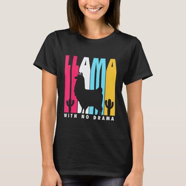 T-shirt Lama mignon sans drame (Devant)