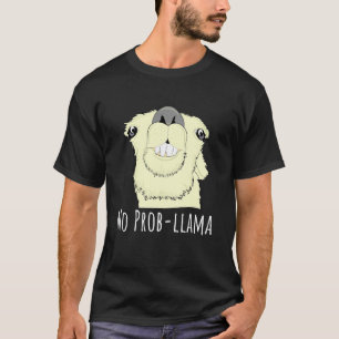 T-shirt Lama Pas De Problème Alapaca Drôle De Lama Mignon