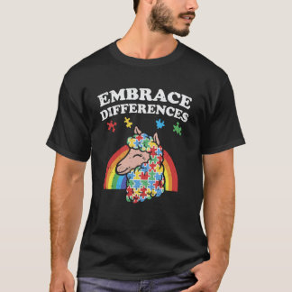 T-shirt lama pour la sensibilisation à l'autisme,