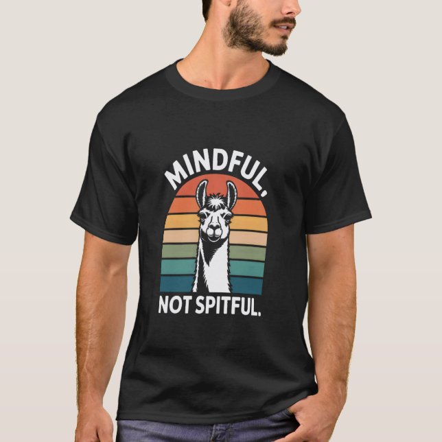 T-shirt Lama Prudent et Non Cracheur (Devant)