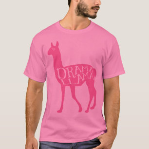 T-shirt Lama rose de drame