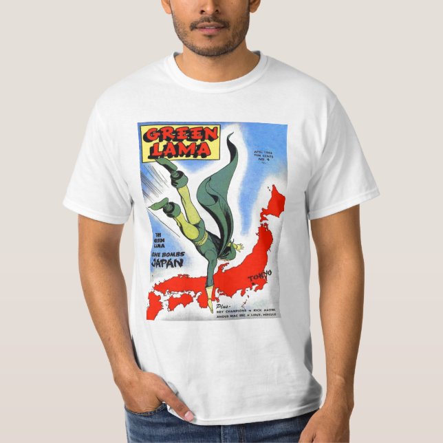 T-shirt Lama vert #4 (Devant)