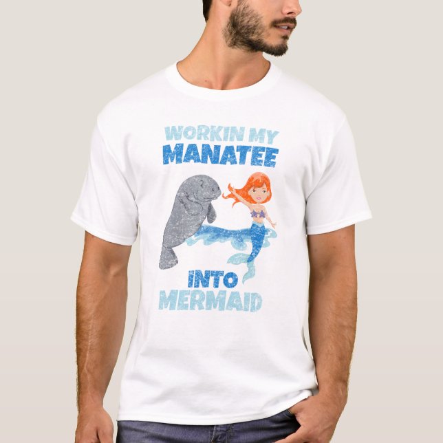 T-shirt Lamantin au gymnase de la séance d'entraînement (Devant)