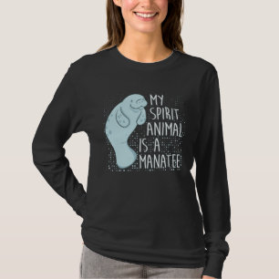T-shirt Lamantin disant Je Mon Animal Spirituel Est Un Lam