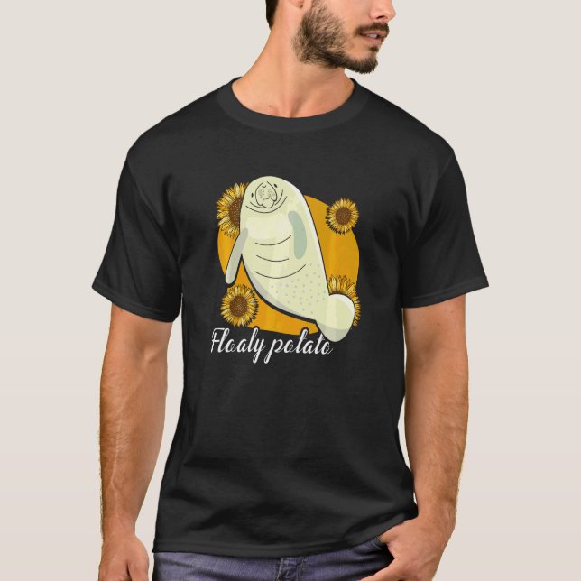 T-shirt Lamantin Floaty Patate Vache de Mer Lamantins (Devant)