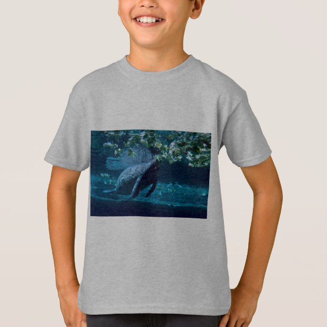 T-shirt Lamantin, zoo de parc de Lowry, Tampa Bay, la (Devant)