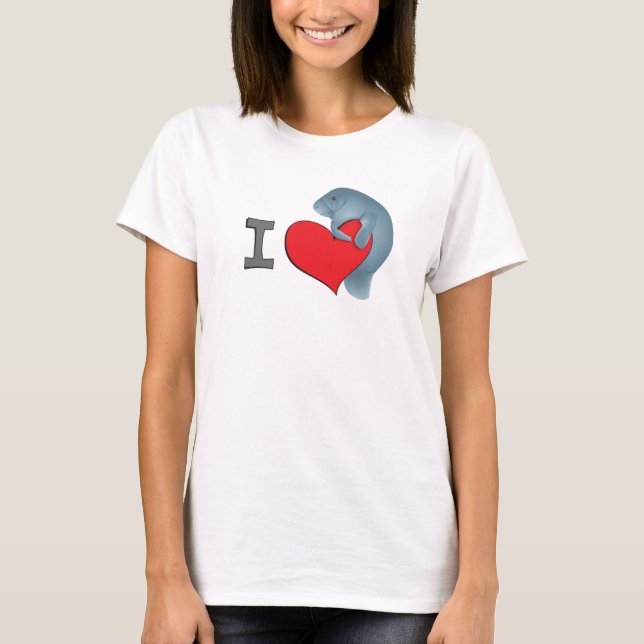 T-shirt Lamantins du coeur I (Devant)
