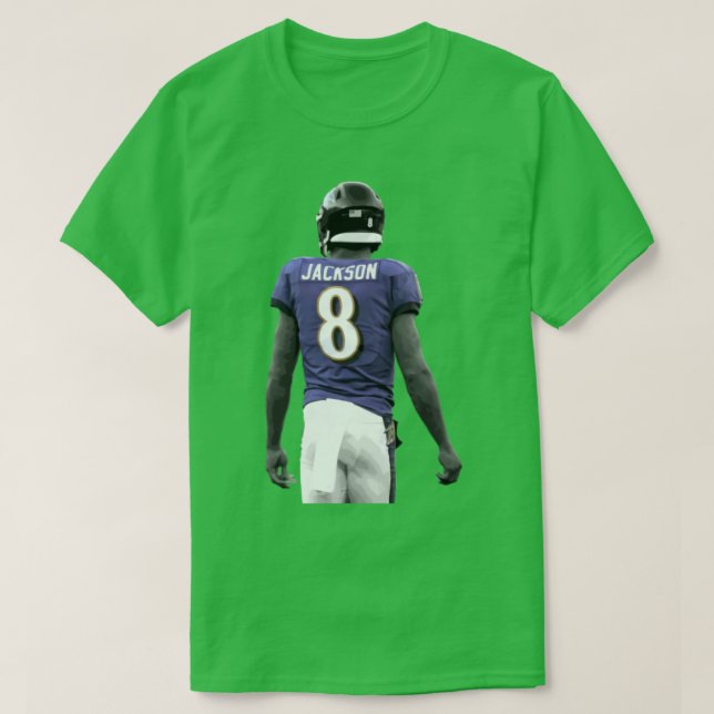 T-shirt Lamar Jackson coupé (Design devant)