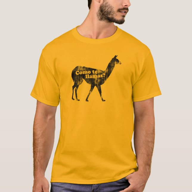 T-shirt Lamas de te de Como ? (Devant)