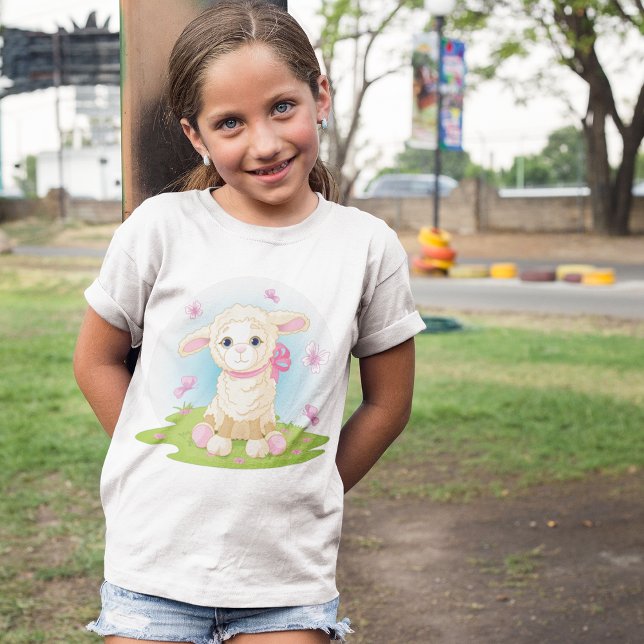 T-shirt Lamb Et Papillons (Créateur téléchargé)